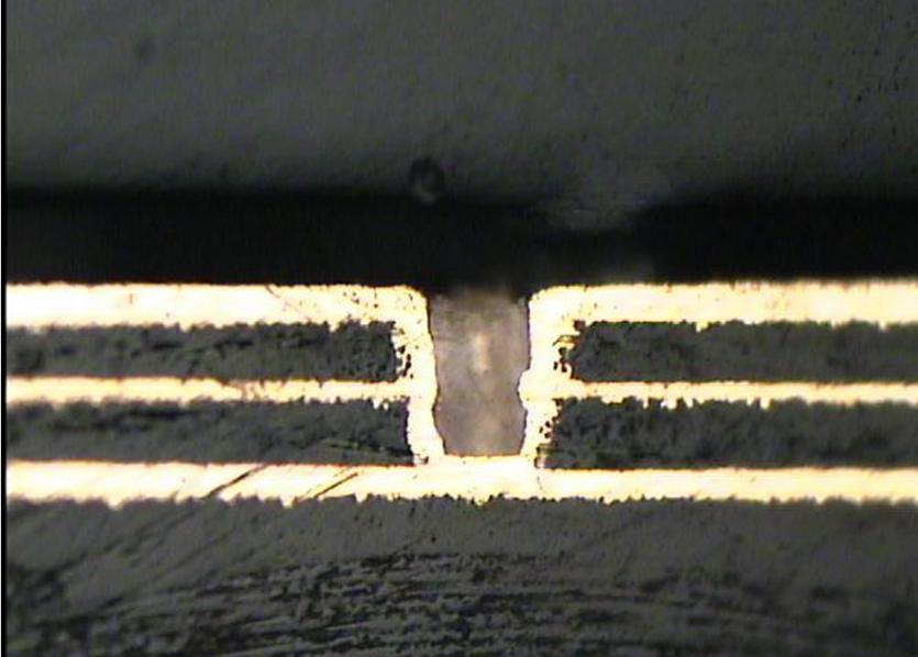 Sequential build-up 2+n+2:  laser via from layer 1 to layer 3: 125µm;  insulation layer: 2x60µm. 